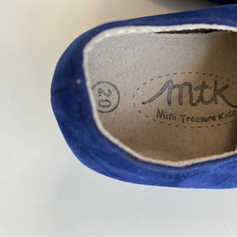 NWOT MTK Joseph Suede Baby Boy Shoes in royal blue